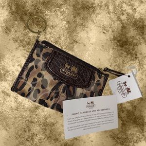 Coach Leopard Coin Purse/Keychain
